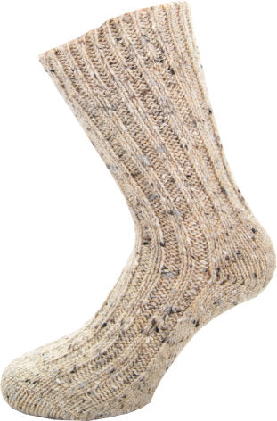 Raggsocka Beige melerad