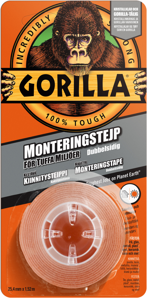 monteringstejp 1,52m x 25,4mm