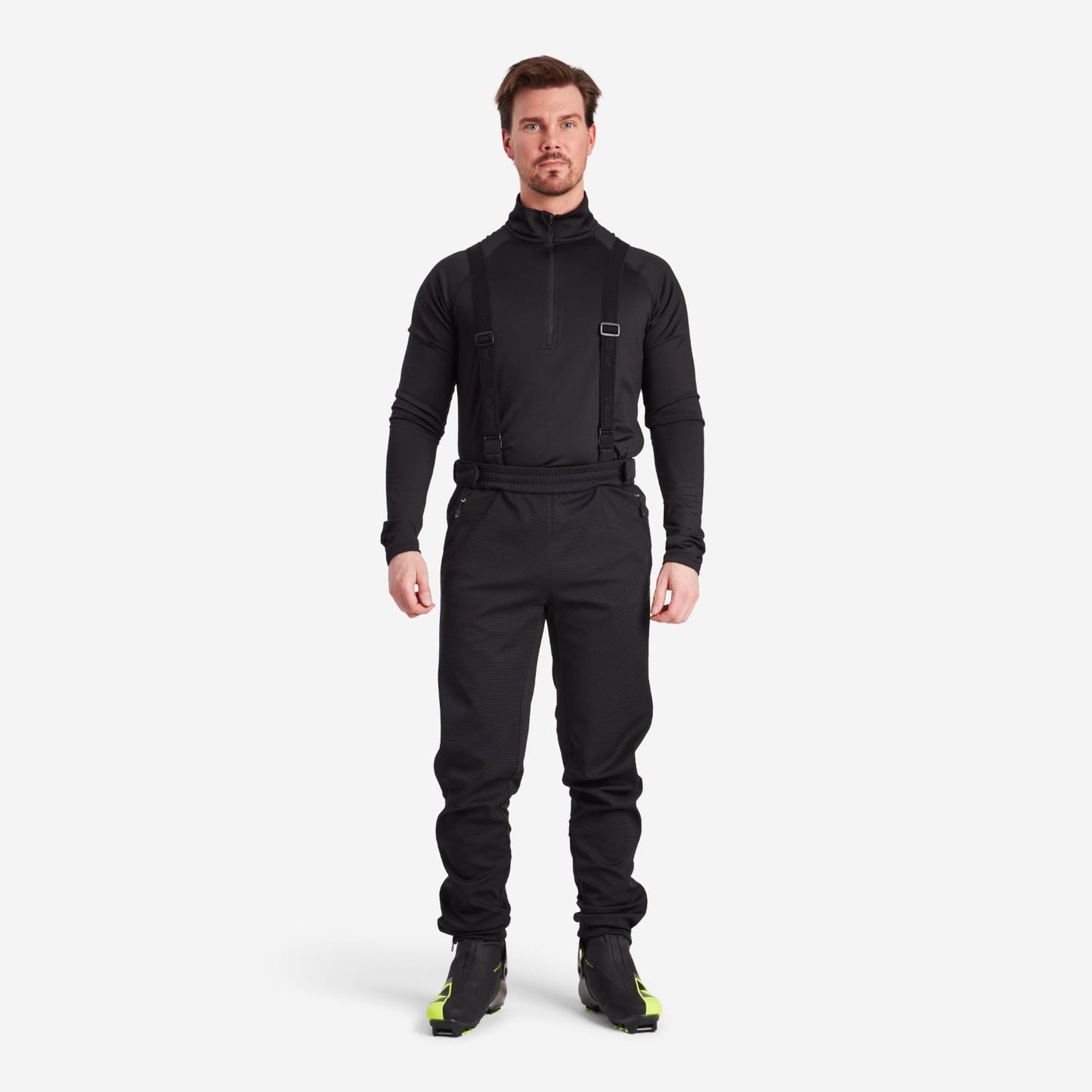 Åsarna 3 BIB Pants Men (Herr) - Vindtät och Stretchig Softshellbyxa med hängslen för längdskidåkning
