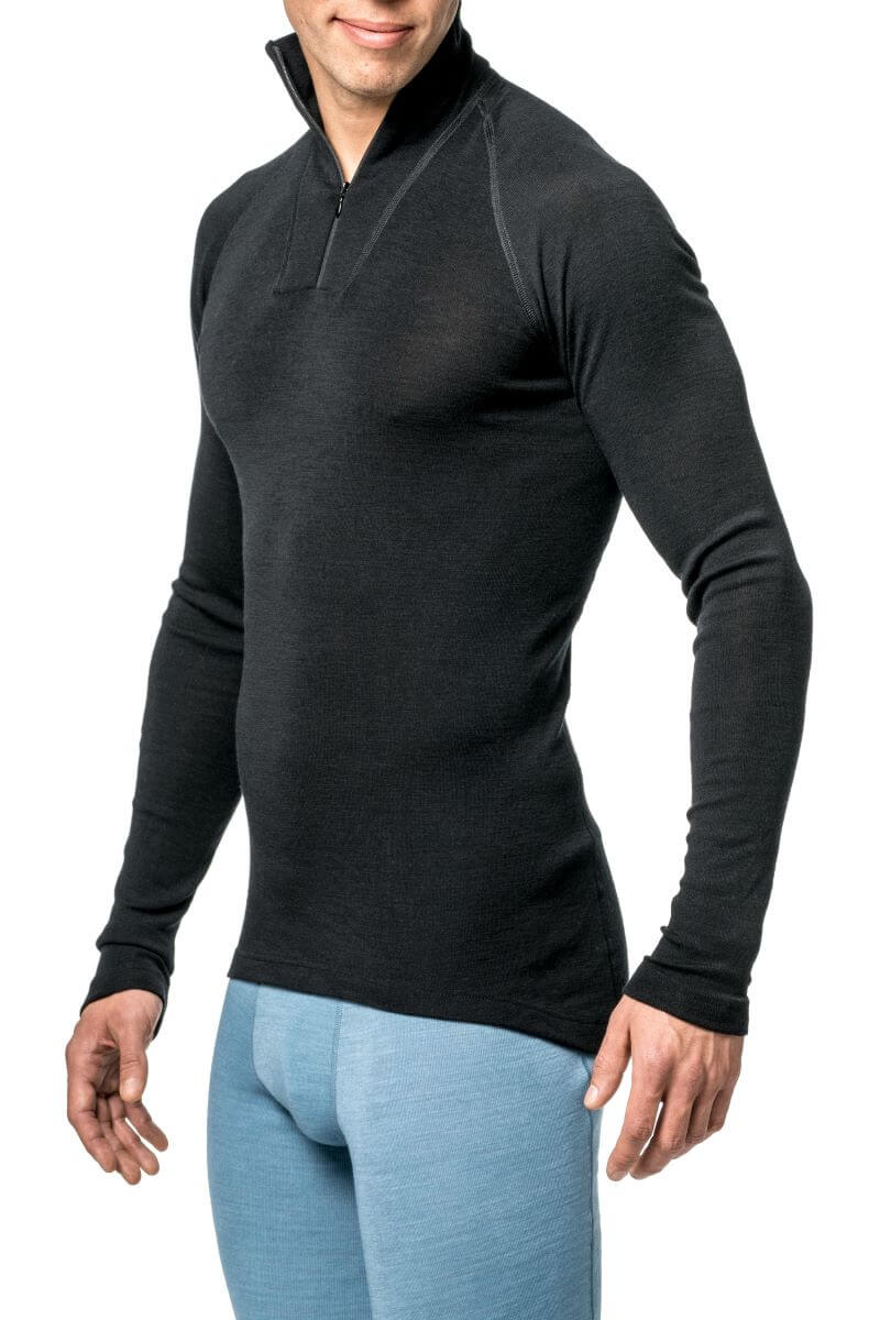 Zip Turtleneck LITE - underställströja i tunn merinoull