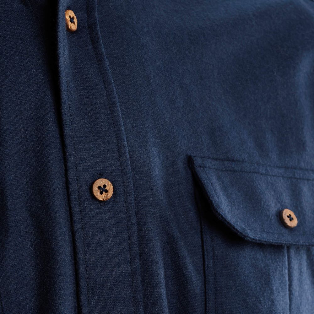 Leisurewool ReBorn Woolshirt M's (Herr) - Skjorta i återvunnen merinoull