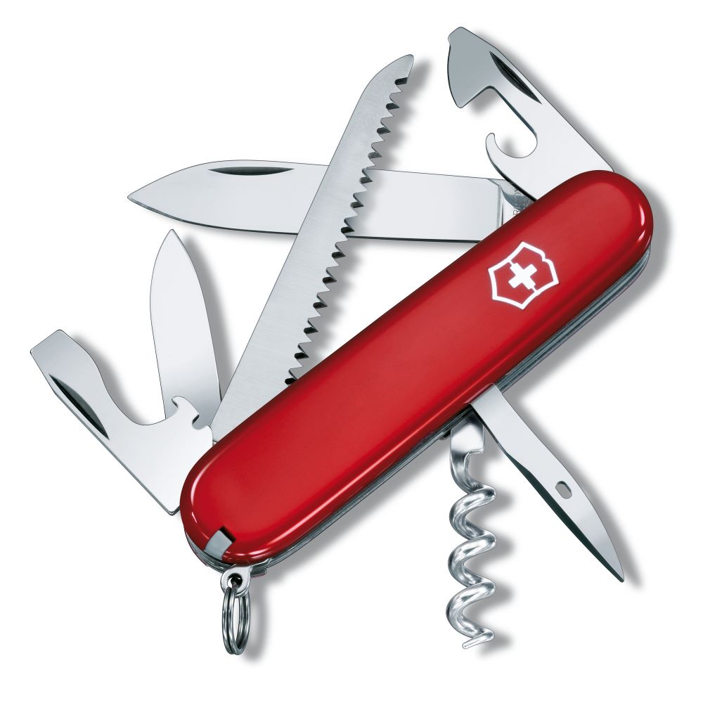 Fickkniv Camper röd - multiverktyg