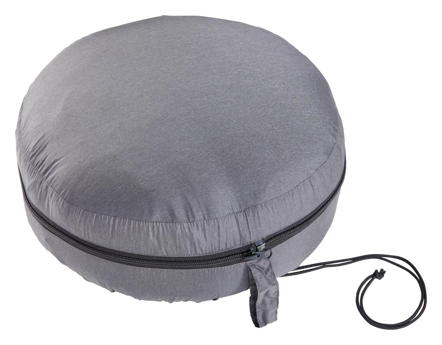 Kiby Packable Down Travel Blanket, Ash Black/Black - värmande dunfyllt täcke