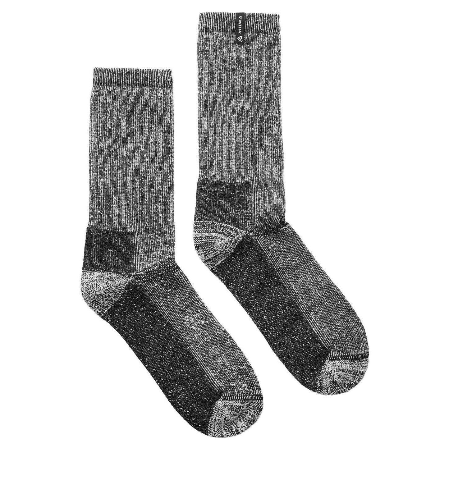 Hotwool socks grey - Tjocka sockar i merinoull