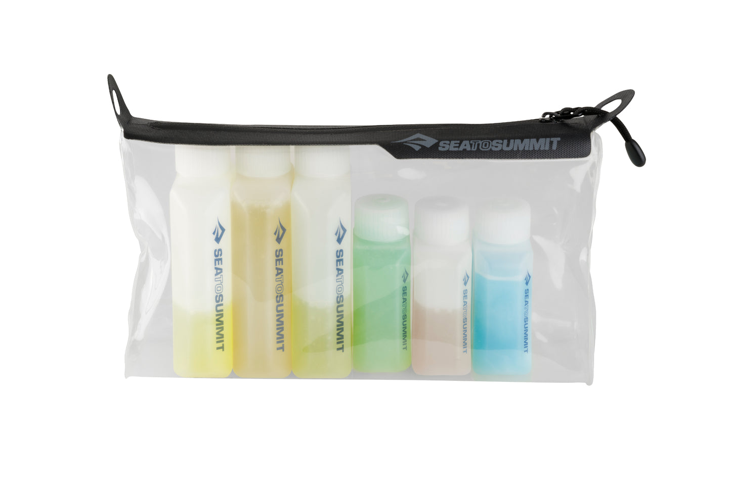 TPU Clear Ziptop Pouch with Bottles
