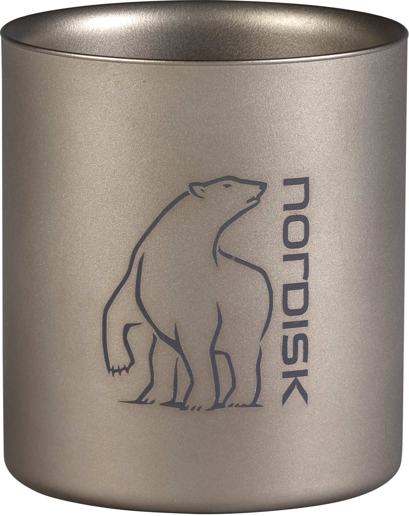 Titanium Mug Double Wall 220ml Without Handle - lätt isolerande mugg i titan