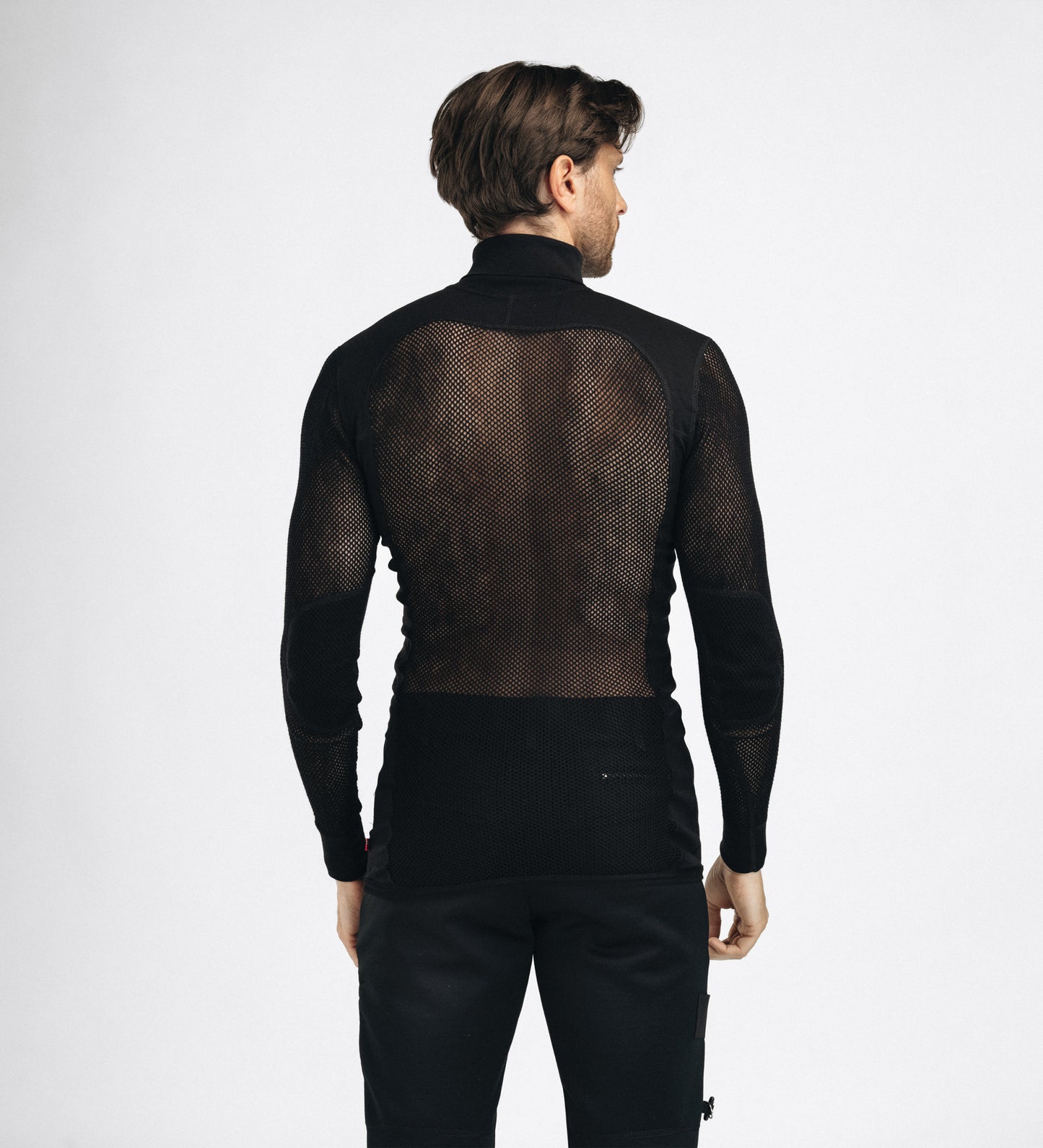 Woolnet Polo W/Zip Men (Herr) - underställströja i merinoull