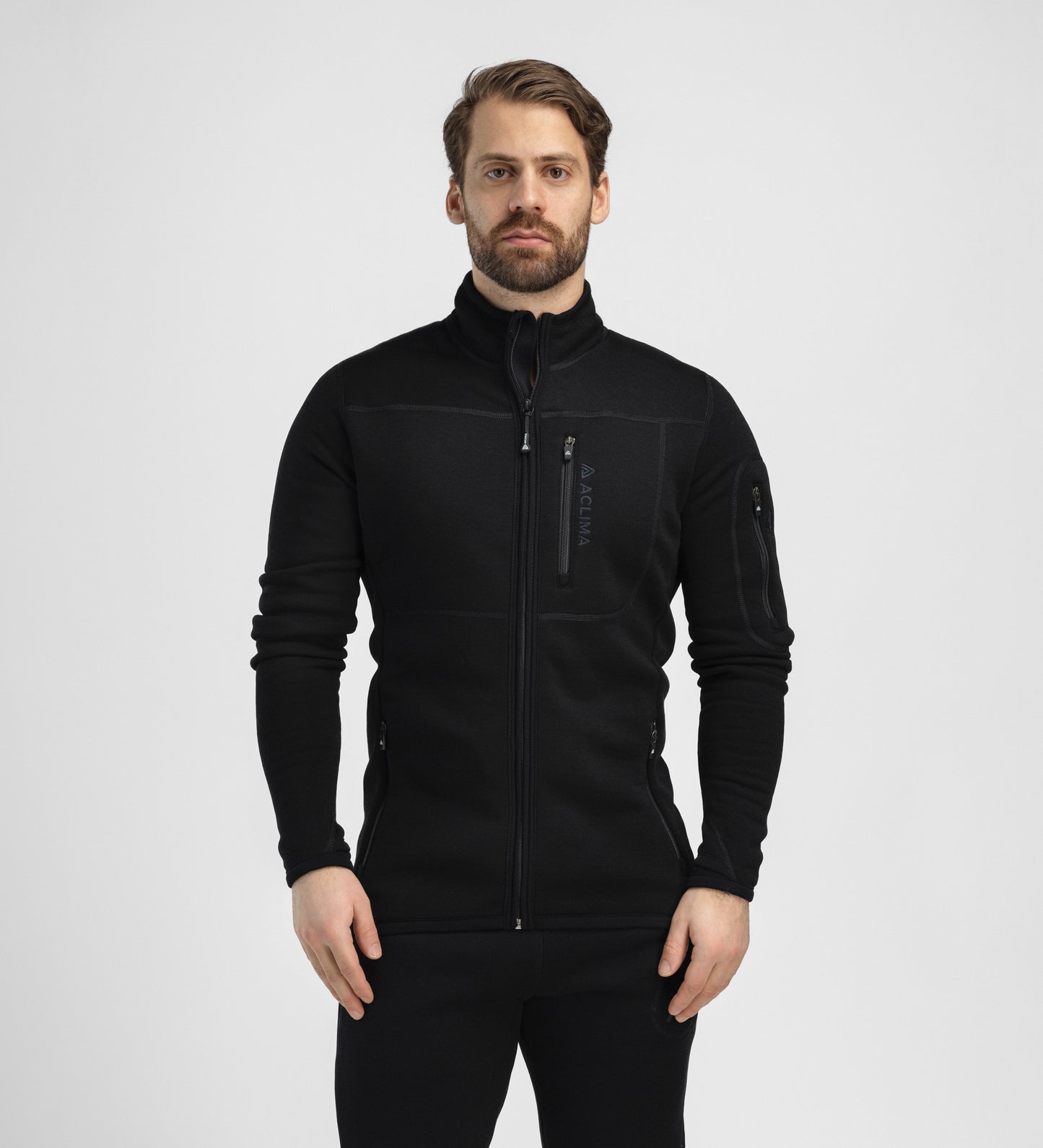 FleeceWool V2 Jacket M's (Herr) - Fleecejacka i merinoull