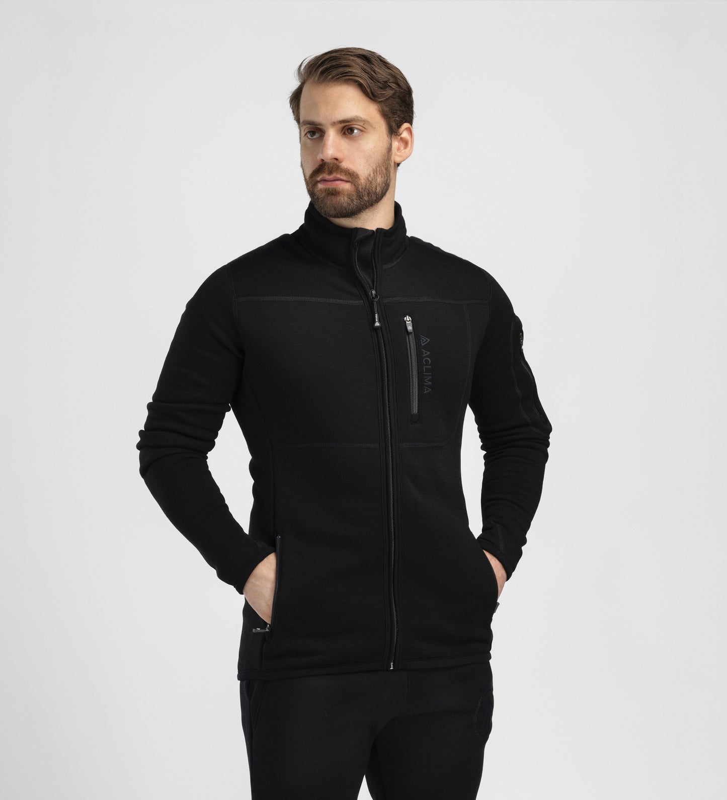 FleeceWool V2 Jacket M's (Herr) - Fleecejacka i merinoull
