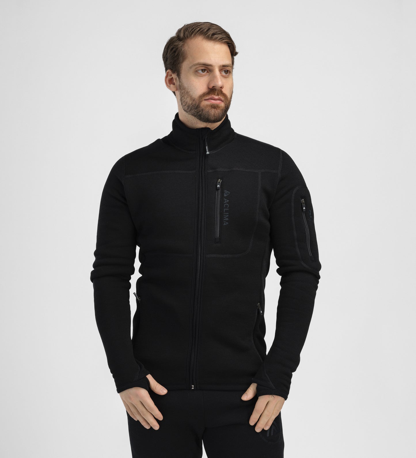 FleeceWool V2 Jacket M's (Herr) - Fleecejacka i merinoull