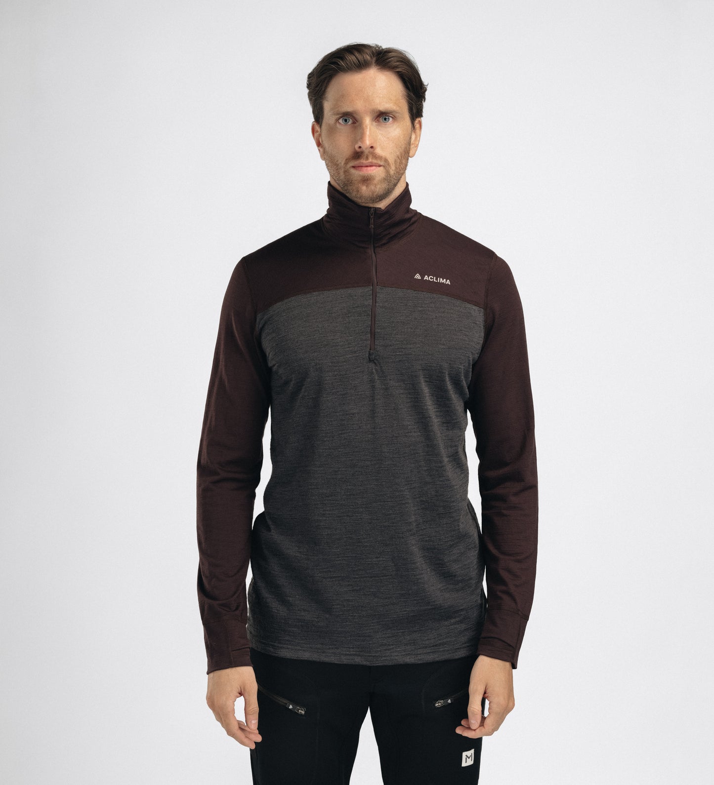 LightWool 180 Polo w/ zip M's (Herr) -  underställströja i merinoull