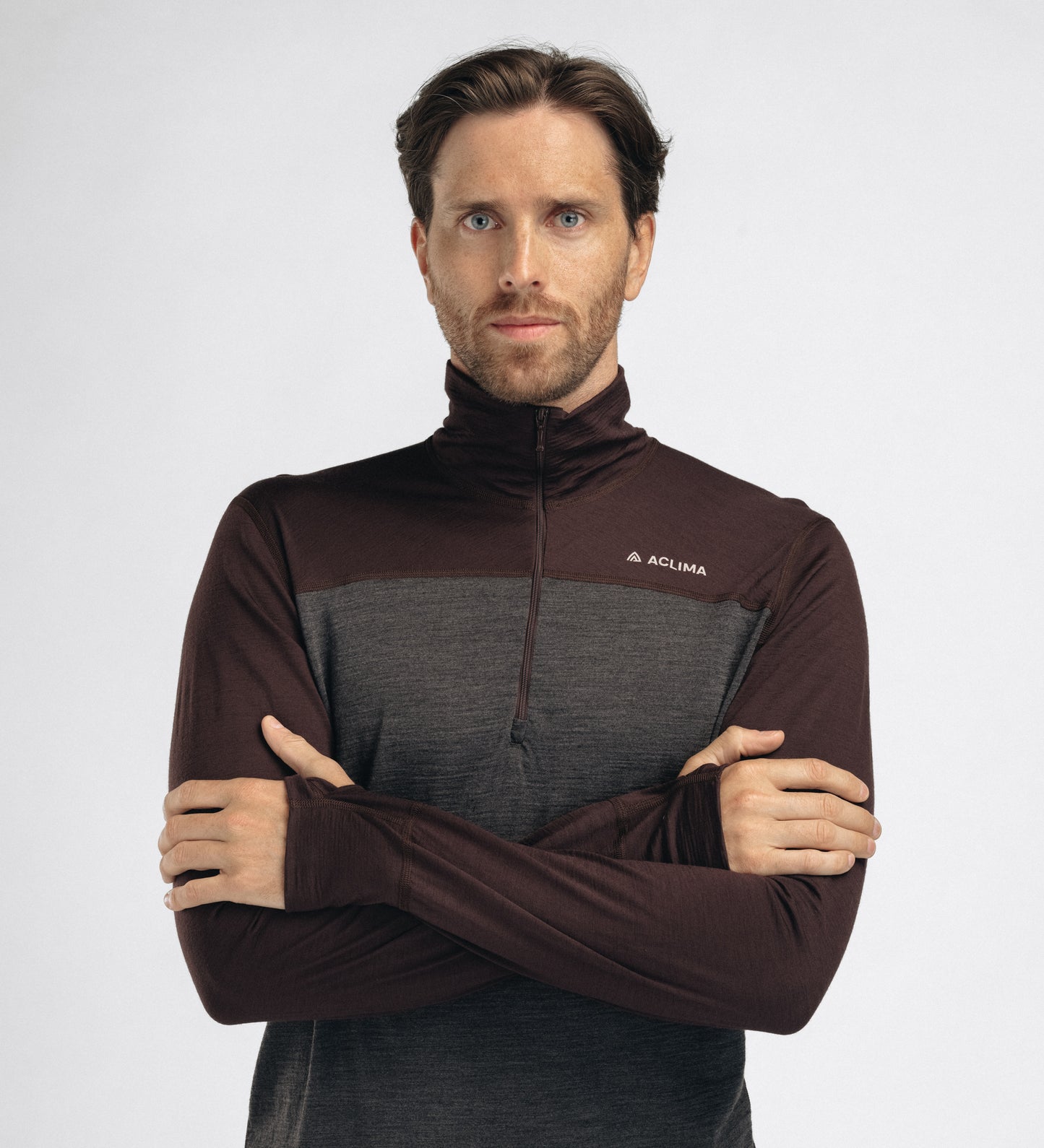 LightWool 180 Polo w/ zip M's (Herr) -  underställströja i merinoull