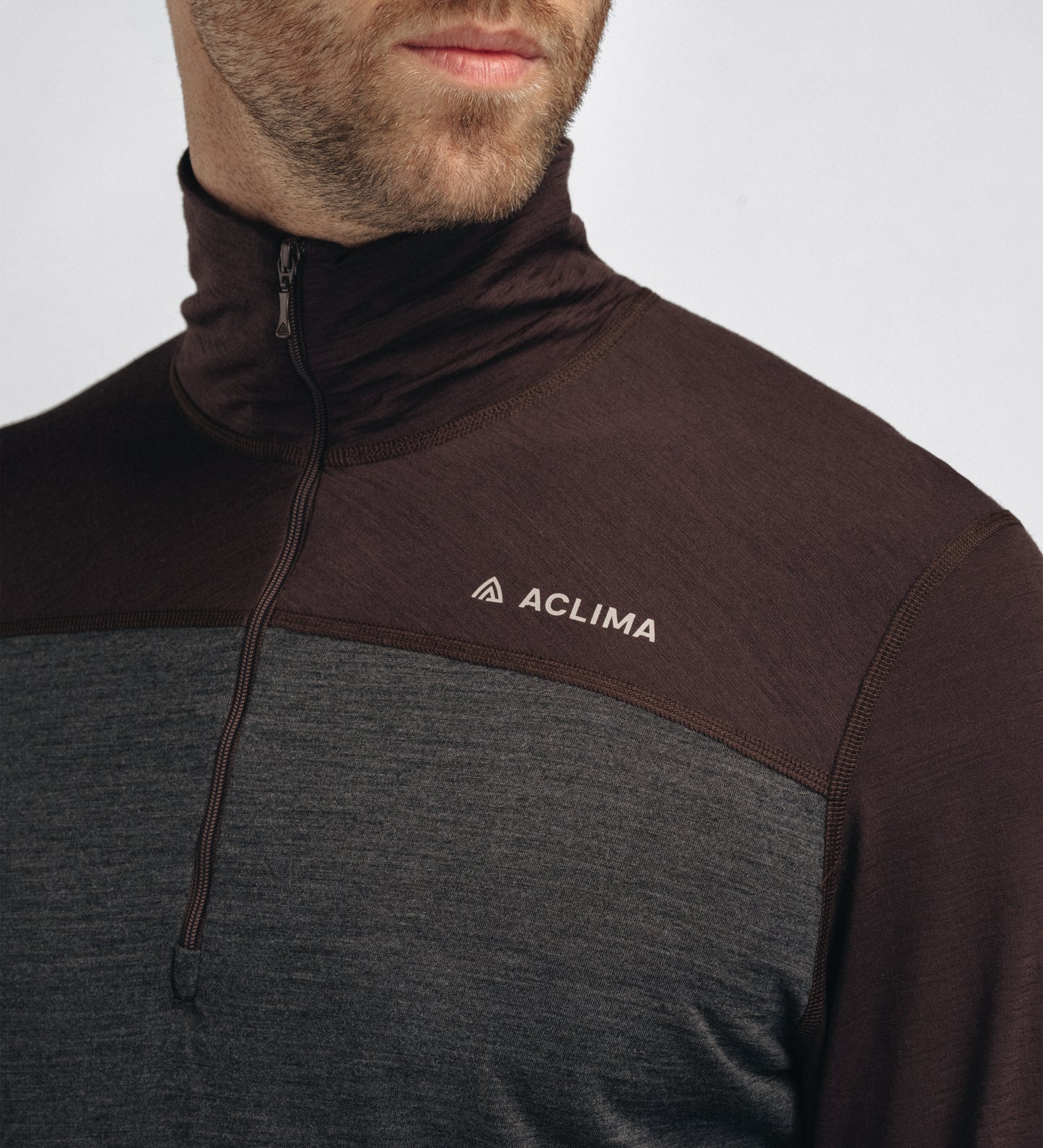 LightWool 180 Polo w/ zip M's (Herr) -  underställströja i merinoull
