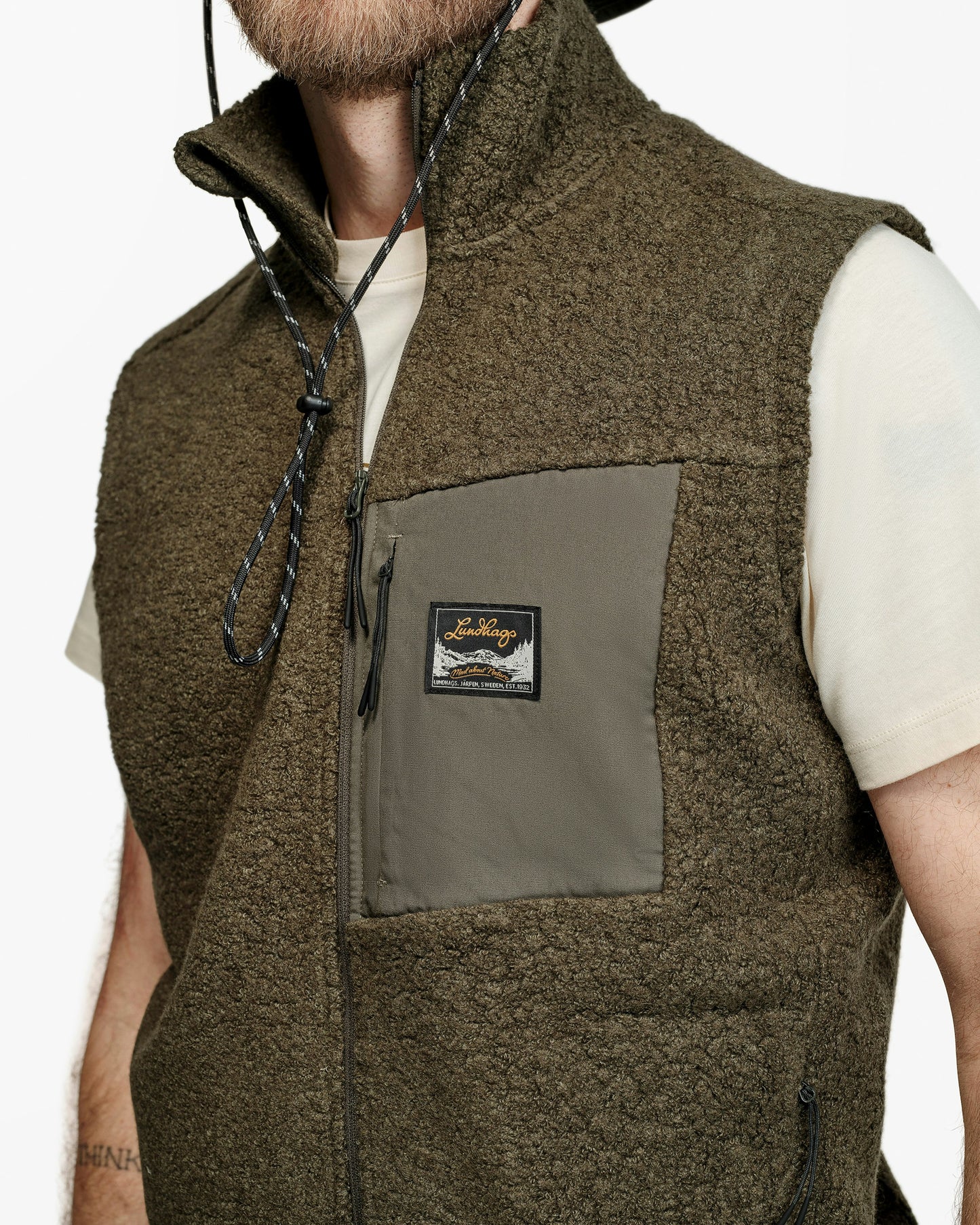 Flok Wool Ms Pile Vest (Herr) - Väst i ull