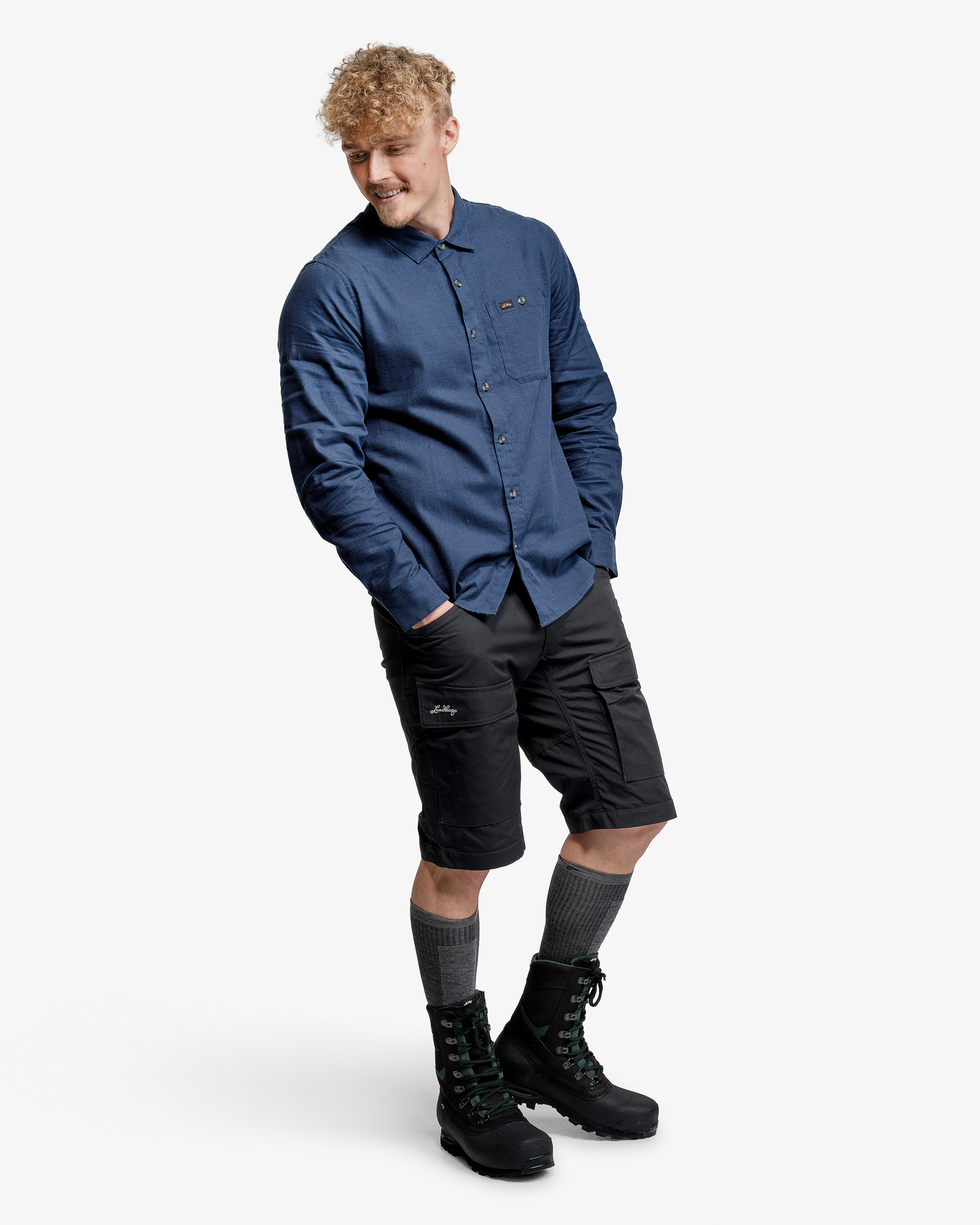 Ekren Solid Ms LS Shirt (Herr) - Skjorta i skönt material