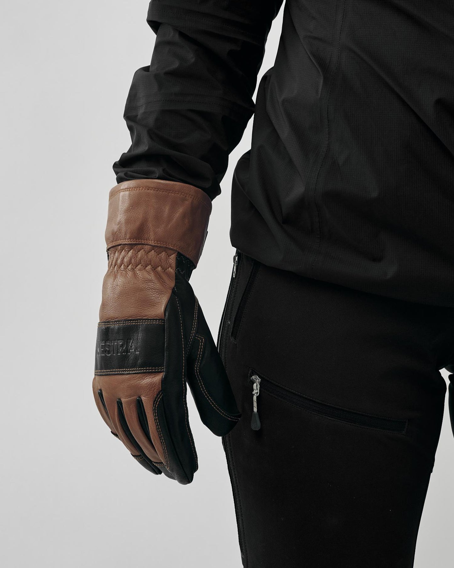 Fält Guide Glove - rejäl friluftshandske i skinn med foder av ull