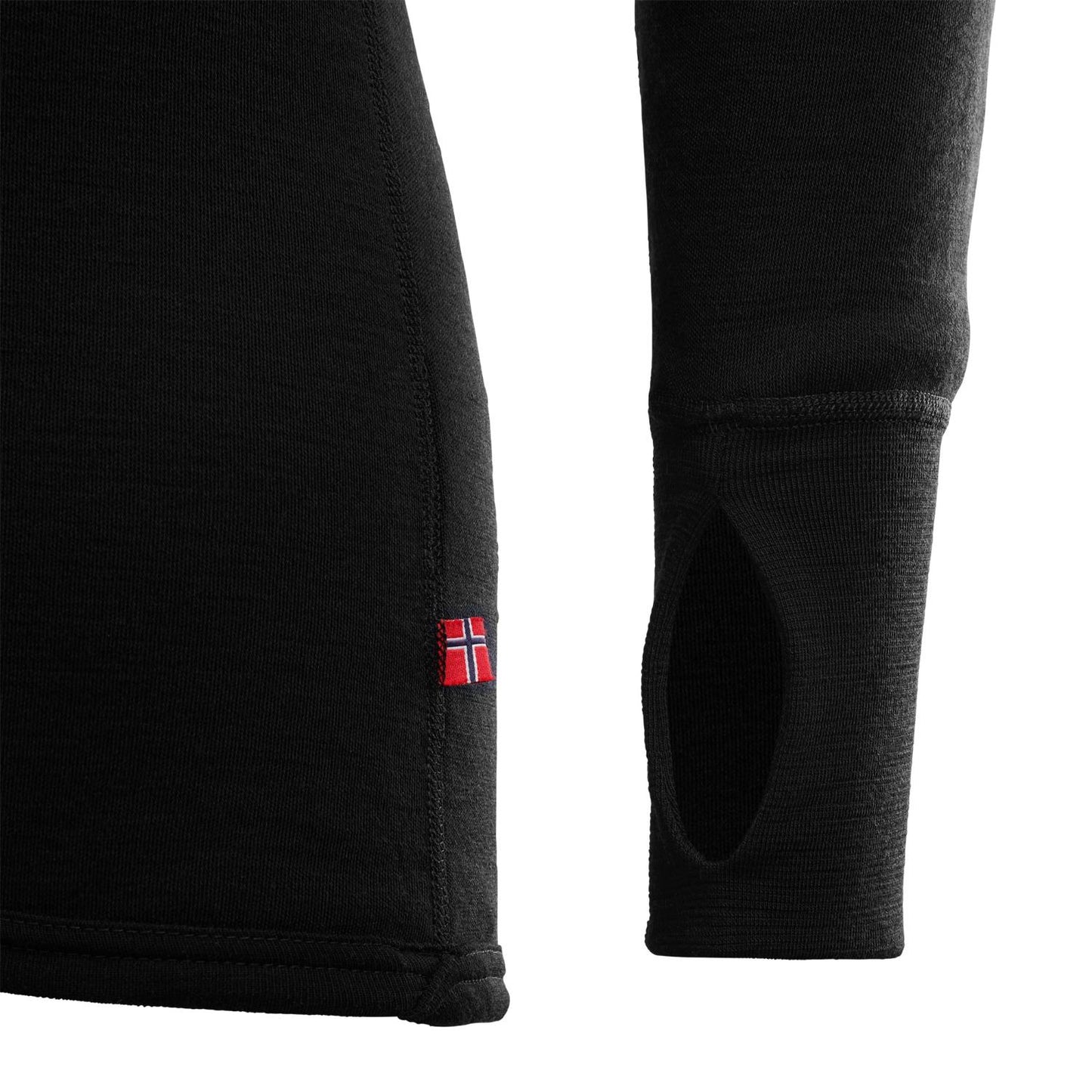 Doublewool Polo W/Zip Man - Kraftig underställströja i merinoull