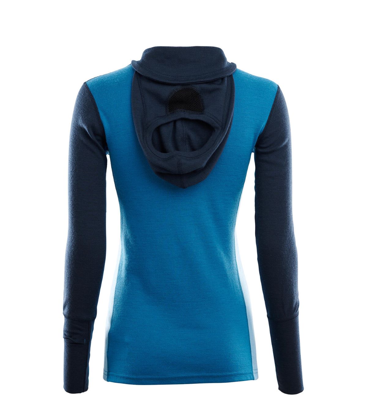 WarmWool hoodsweater w/zip W's (dam) - underställströja i merinoull med huva