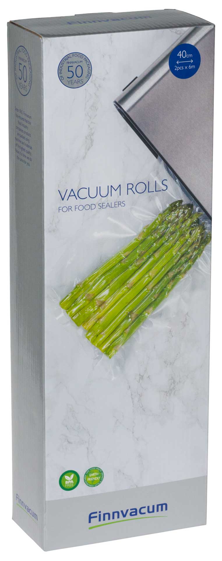Vacuum rolls Embossed 40 cm x 6 m.