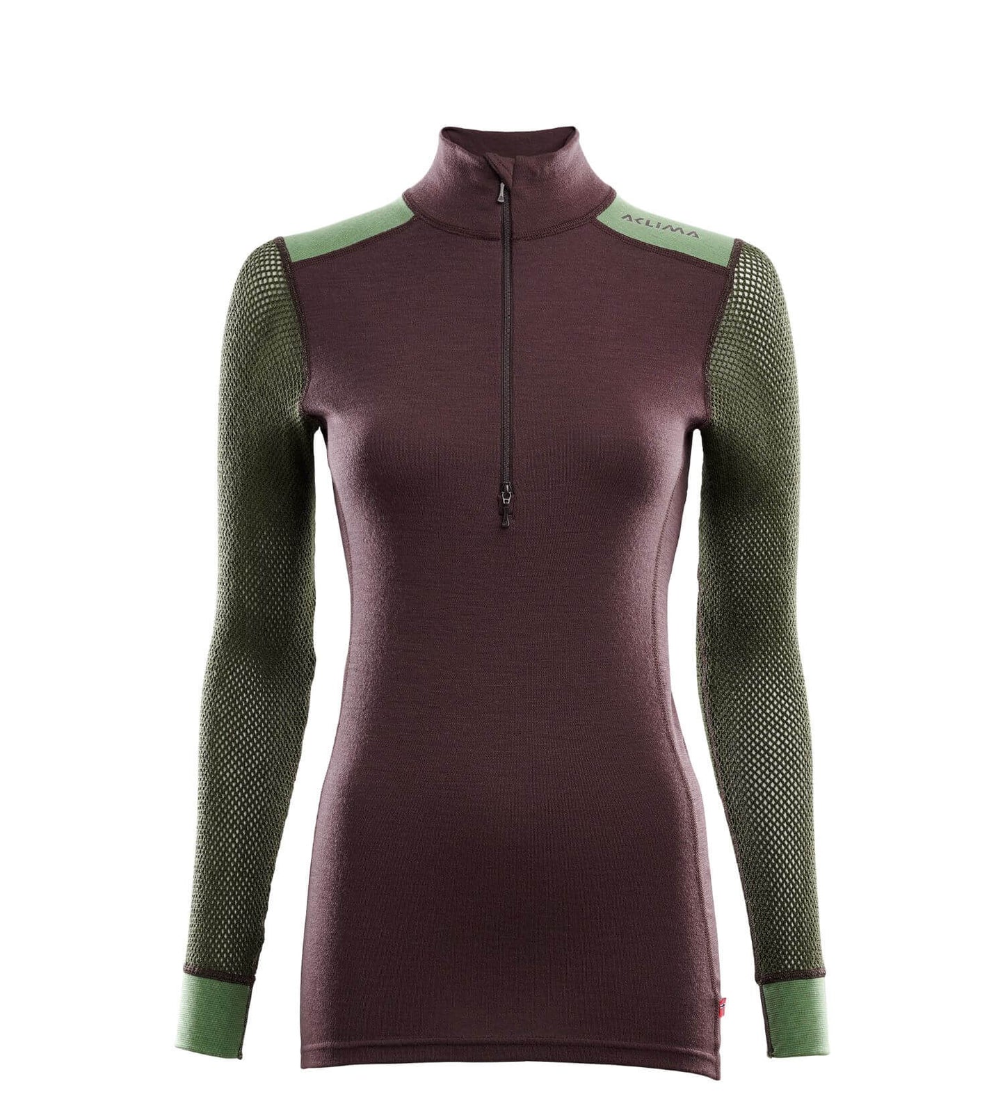 WoolNet Hybrid mockneck W's (Dam) - Underställströja i merinoull