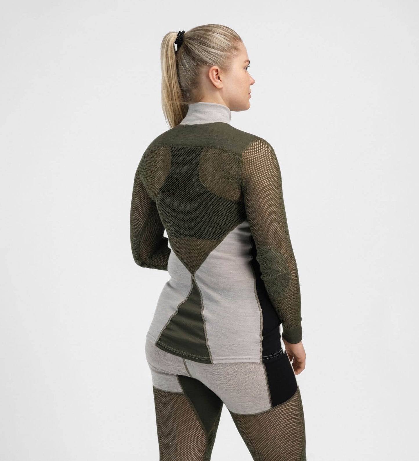 WoolNet Hybrid mockneck W's (Dam) - Underställströja i merinoull