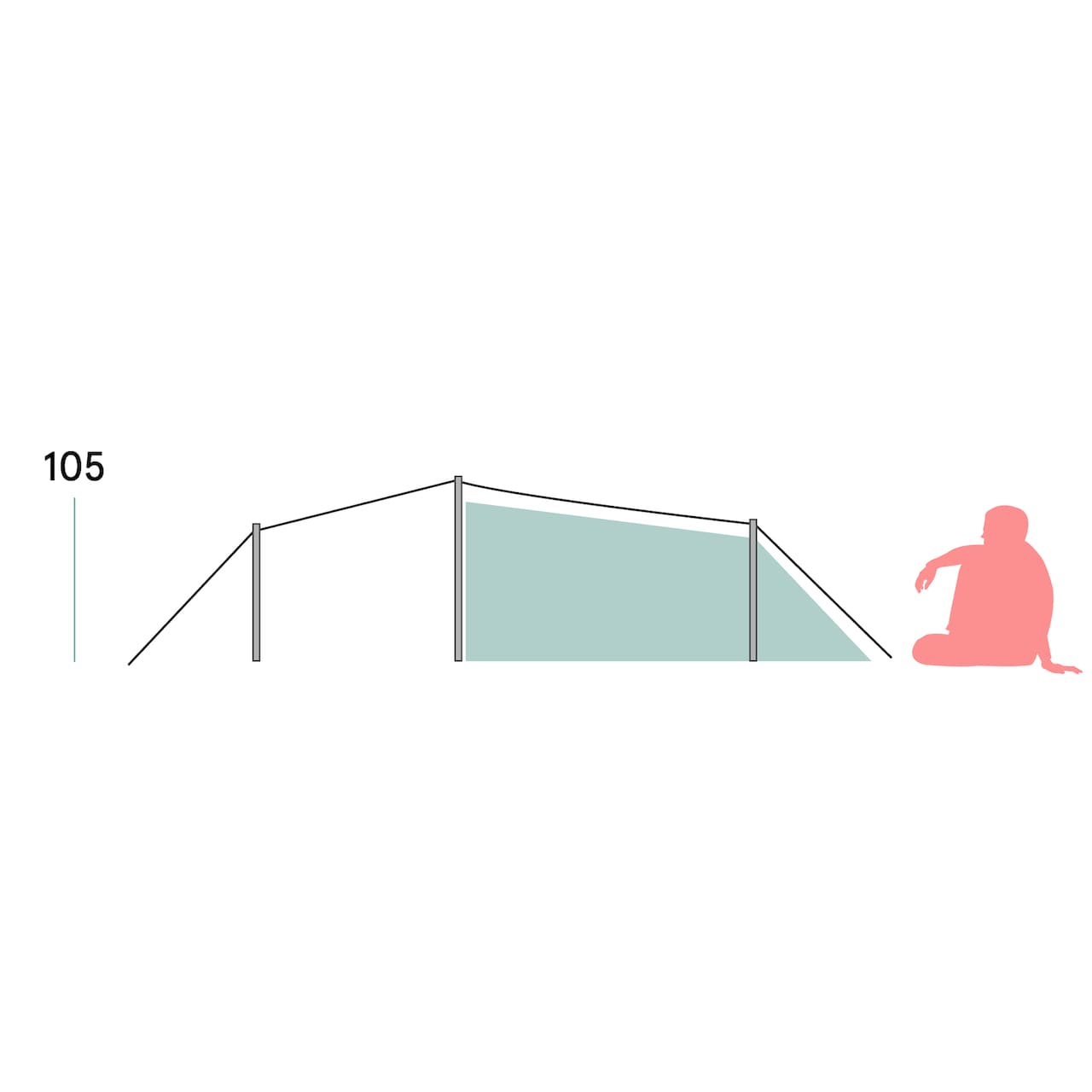 Trollhetta Tunnel 3 Tent- tunneltält för tre personer