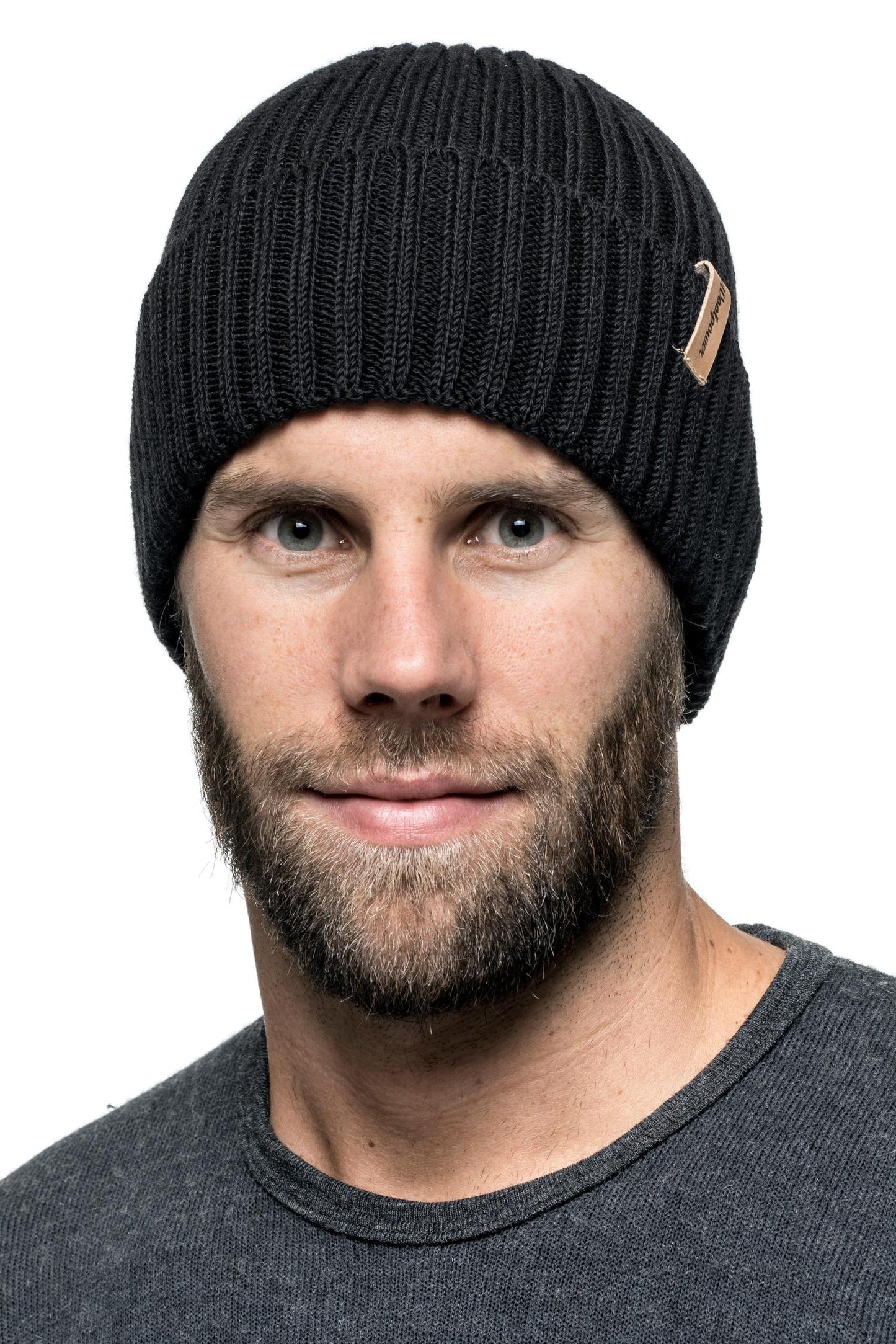 Beanie Rib - Ribbstickad mössa i merinoull