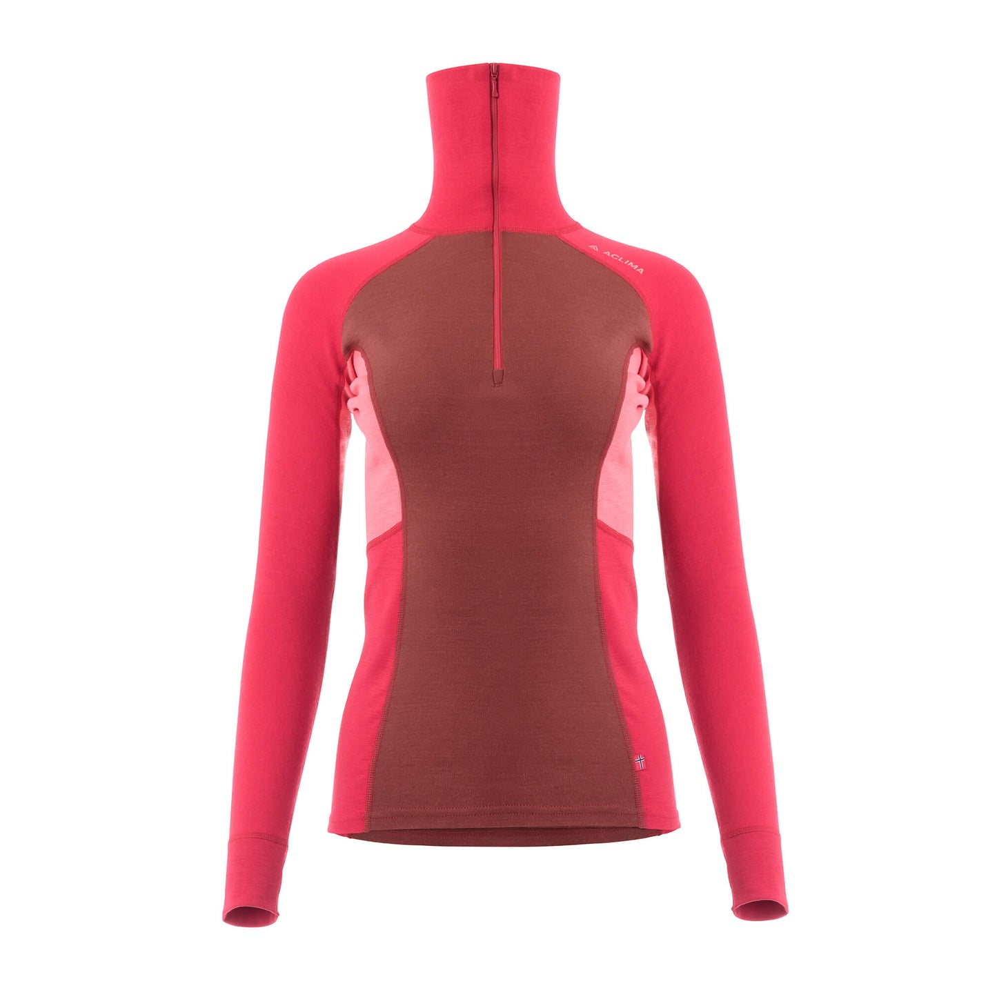 WarmWool Polo w/zip W's (Dam) - underställströja i merinoull