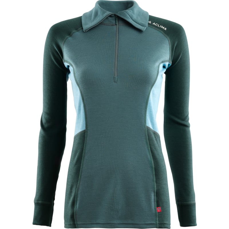 WarmWool Polo w/zip W's (Dam) - underställströja i merinoull