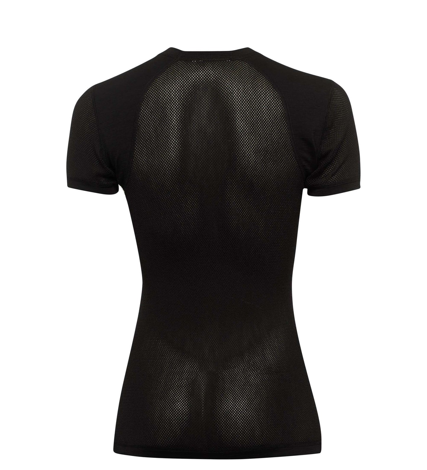 WoolNet Light T-shirt W's Jet black/Dark Ivy - kortärmad underställströja i merinoull