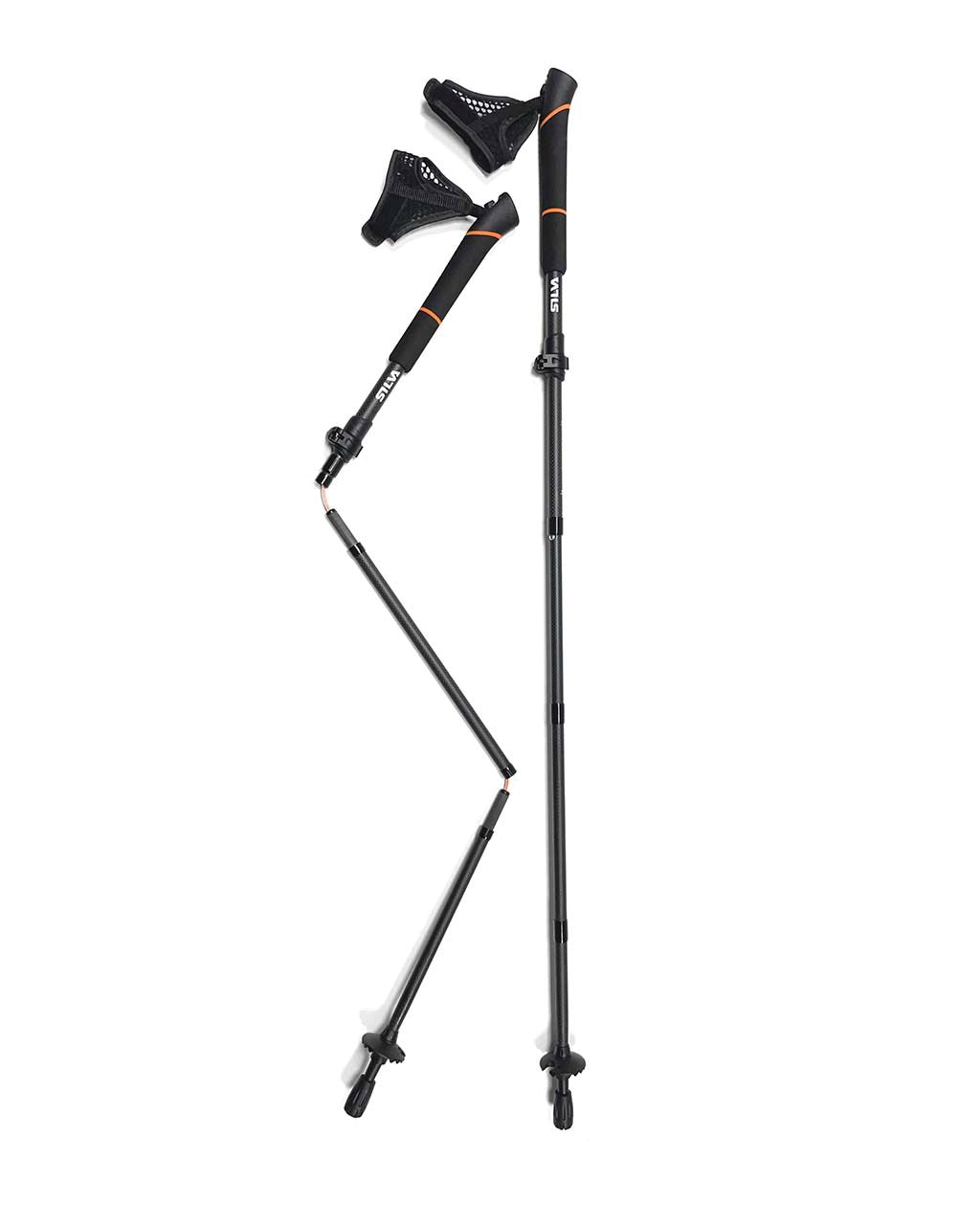Running poles carbon adjust 100-120 Cm