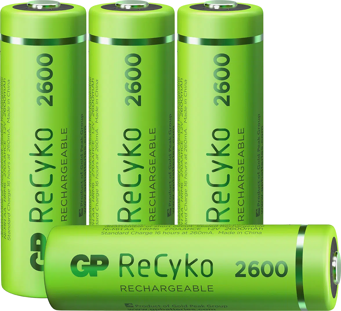 ReCyko AA- NiMh batteri, 2600mAh, 4-pk