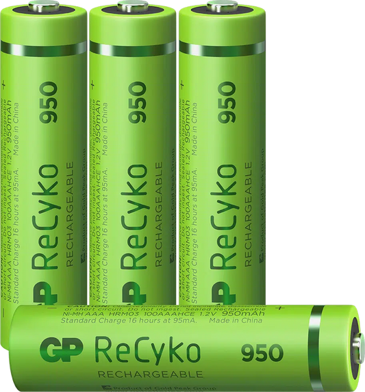 ReCyko AAA-NiMh batteri 950mAh, 4-pk