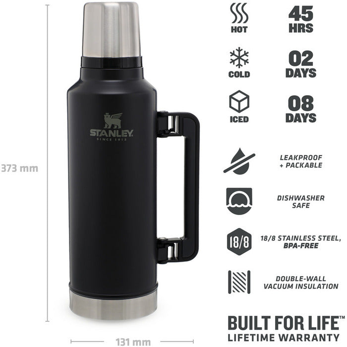 The Legendary Classic Bottle Matte Black 1,9 L - Termos