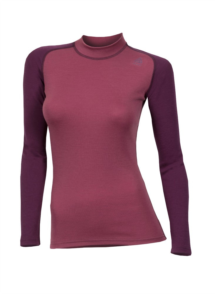 Warmwool Crew Neck Woman -Damson/Grape Wine
