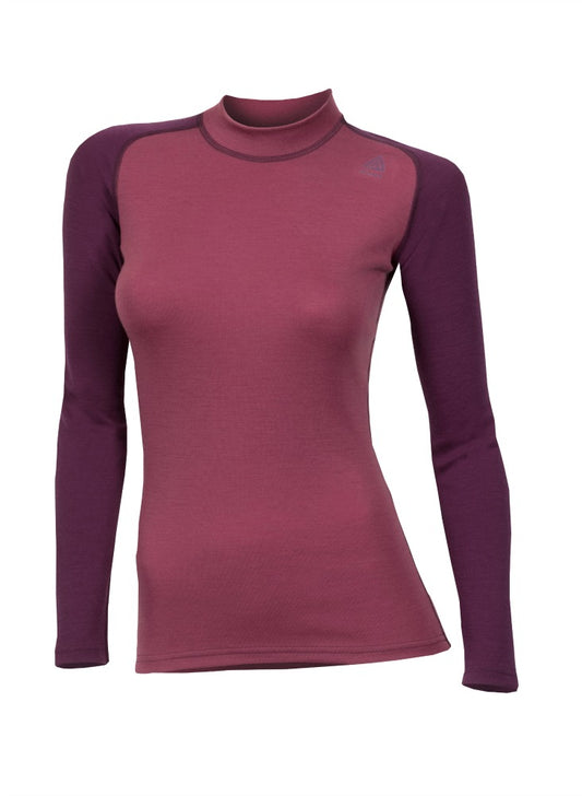 Warmwool Crew Neck Woman -Damson/Grape Wine