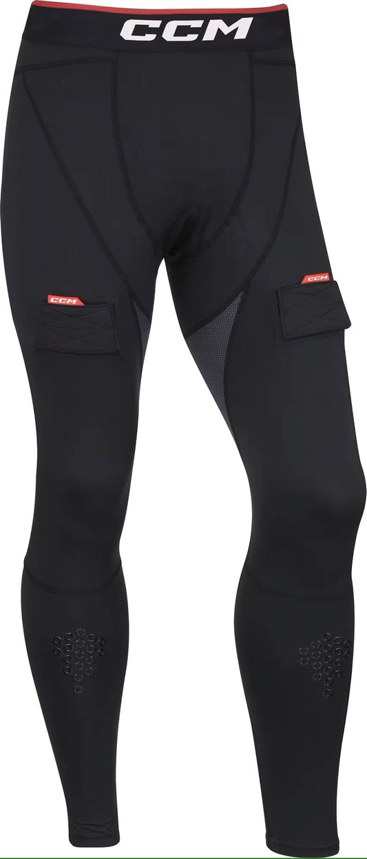 Youth Compression pant with Jock/Gel Black