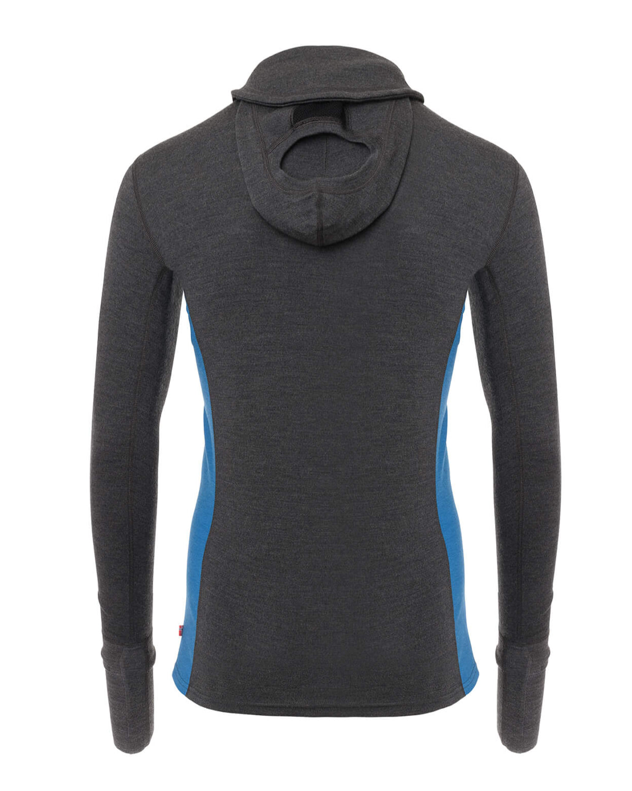 WarmWool Hood Sweater W/Zip M's - underställströja i merinoull med huva