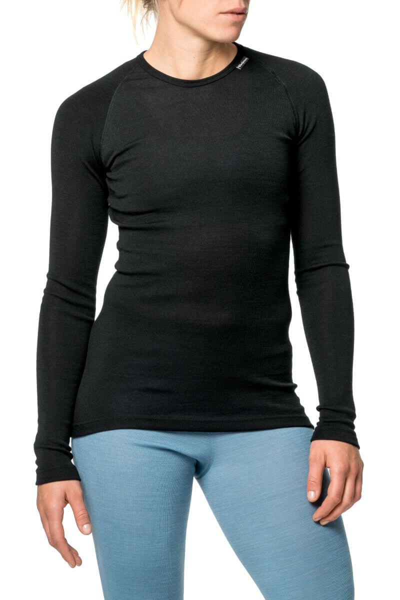 Crewneck LITE - Tunn underställströja i merinoull för dam och herr