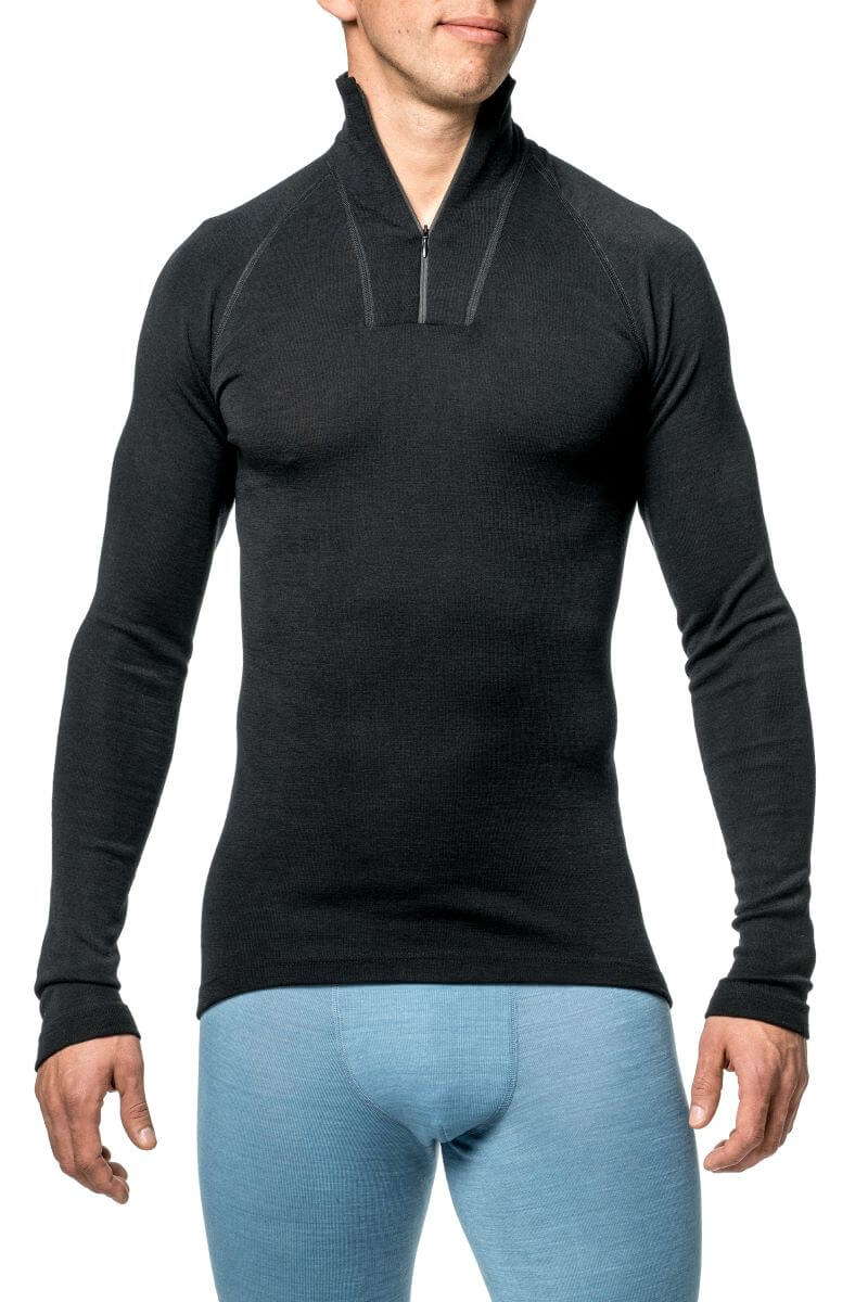 Zip Turtleneck LITE - underställströja i tunn merinoull