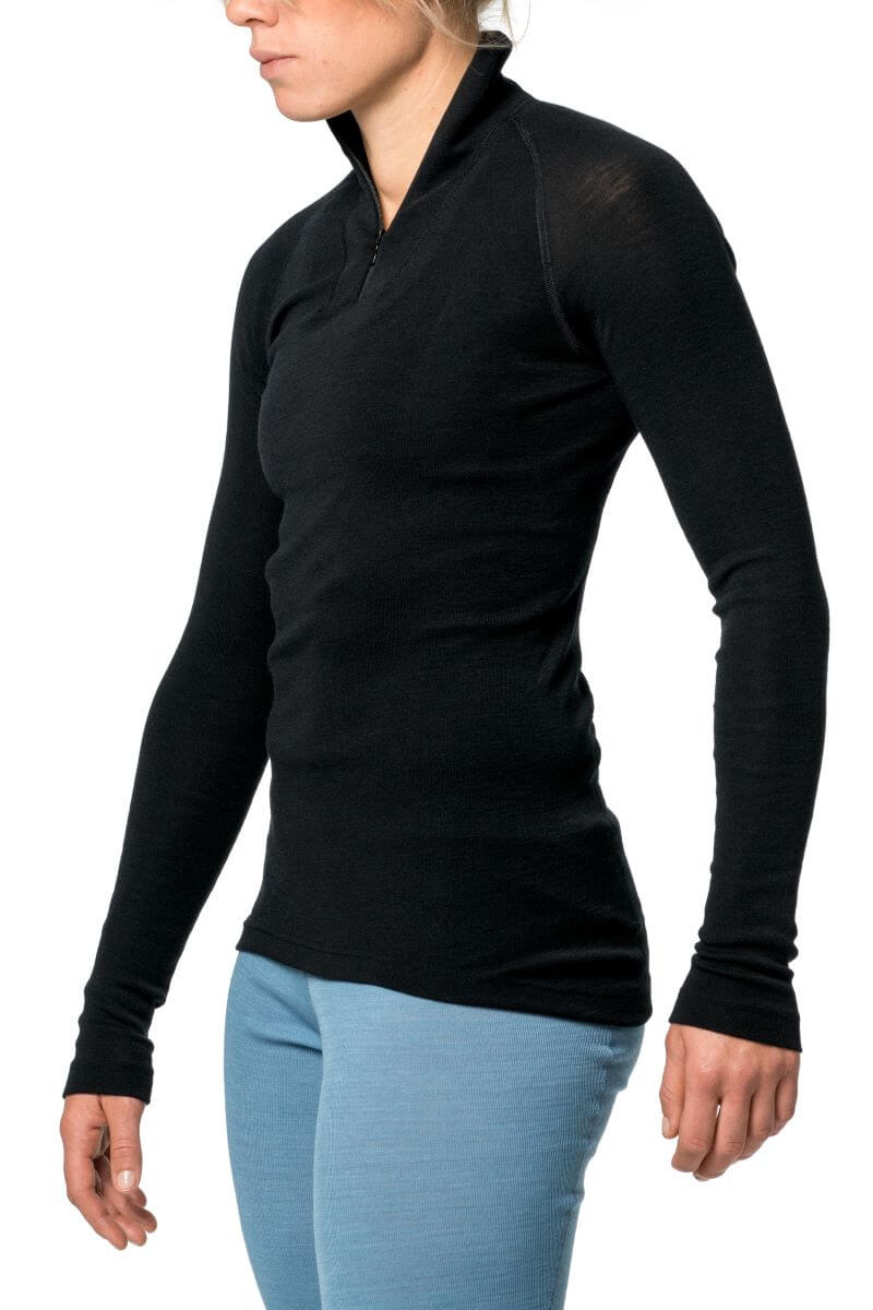 Zip Turtleneck LITE - underställströja i tunn merinoull