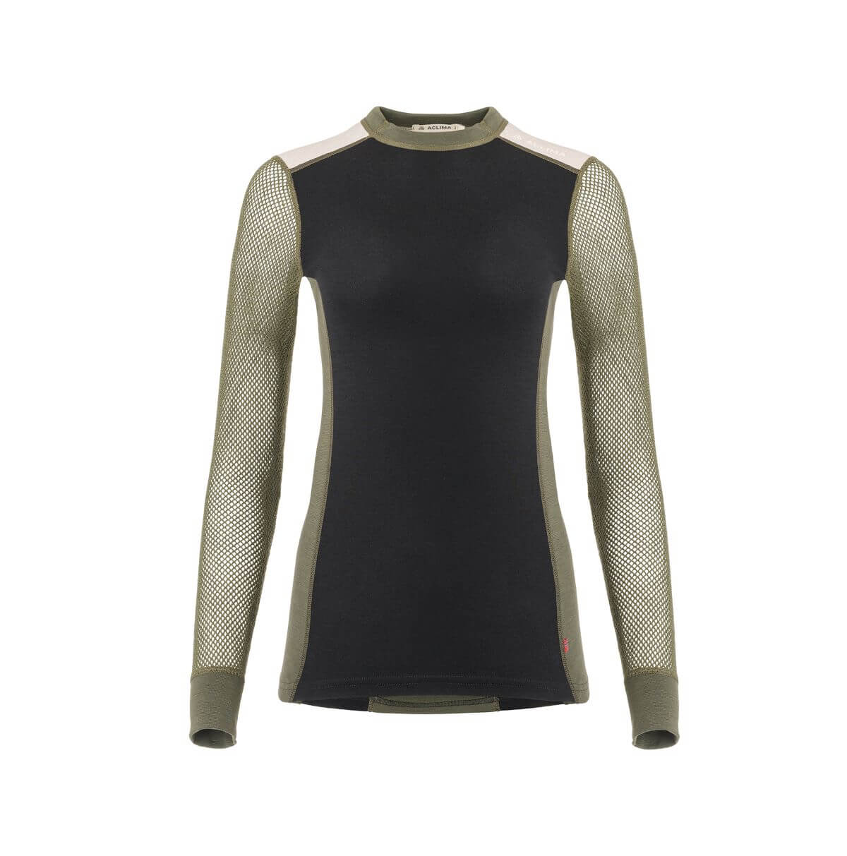 WoolNet Hybrid crewneck W's - Underställströja i merinoull med rund krage