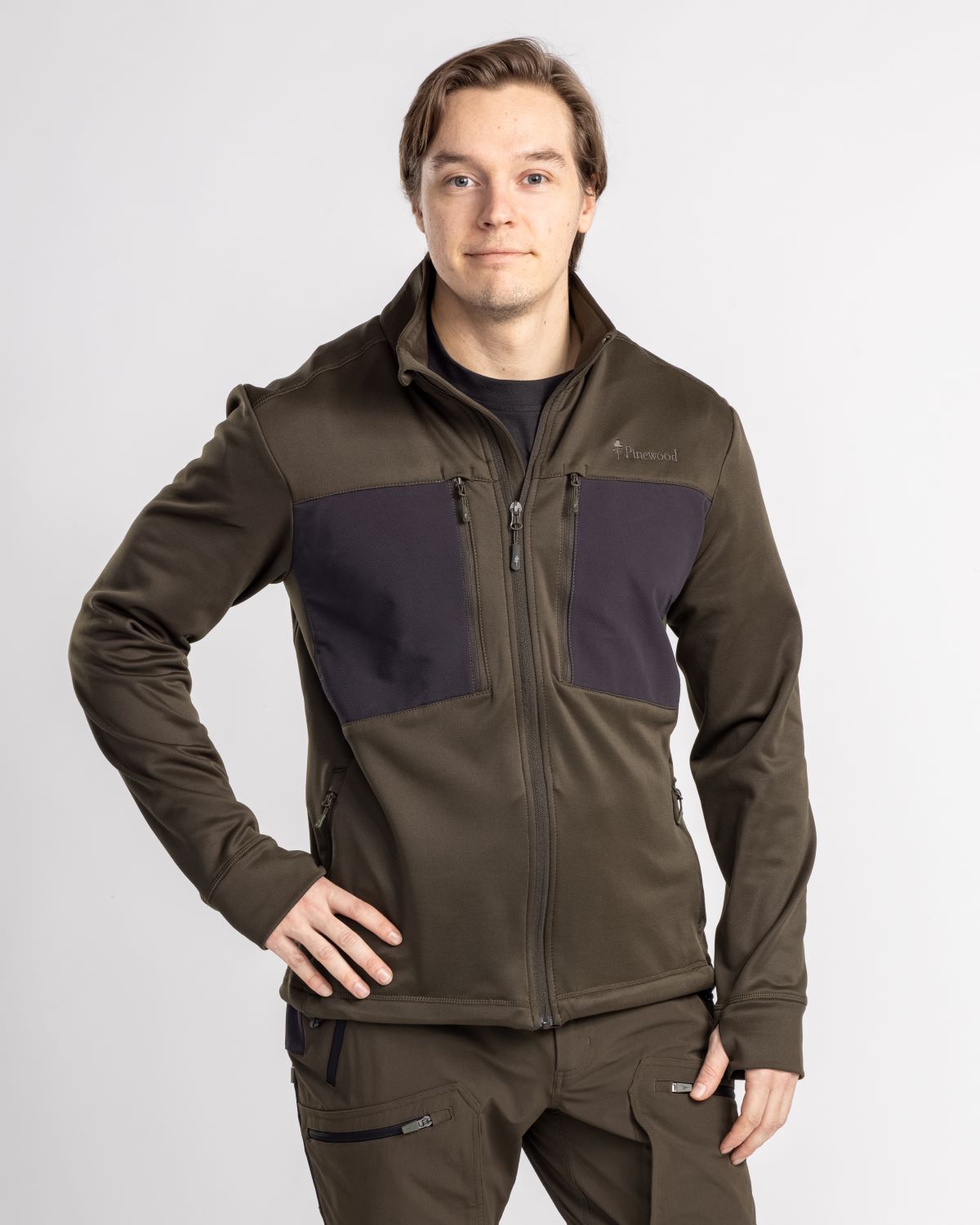 Abisko Power Fleece Jacket (Herr) - Fleecejacka i stretch material