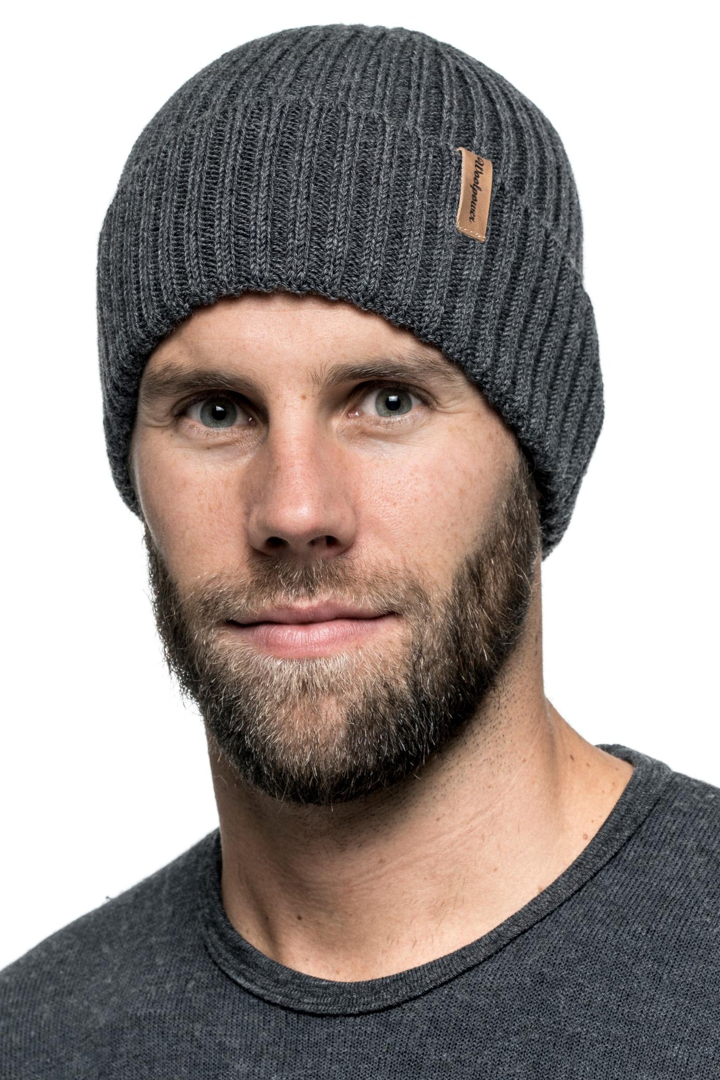 Beanie Rib - Ribbstickad mössa i merinoull