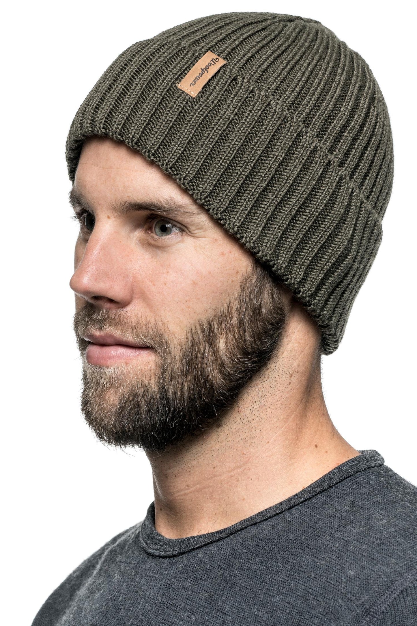 Beanie Rib - Ribbstickad mössa i merinoull