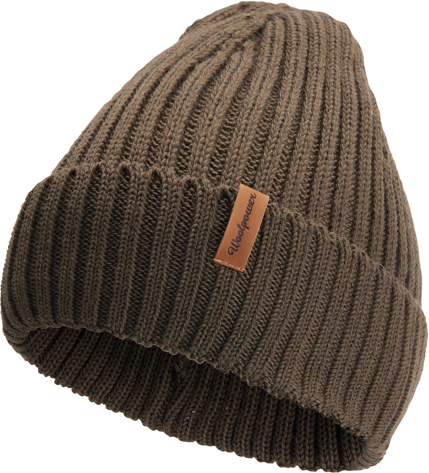 Beanie Rib - Ribbstickad mössa i merinoull