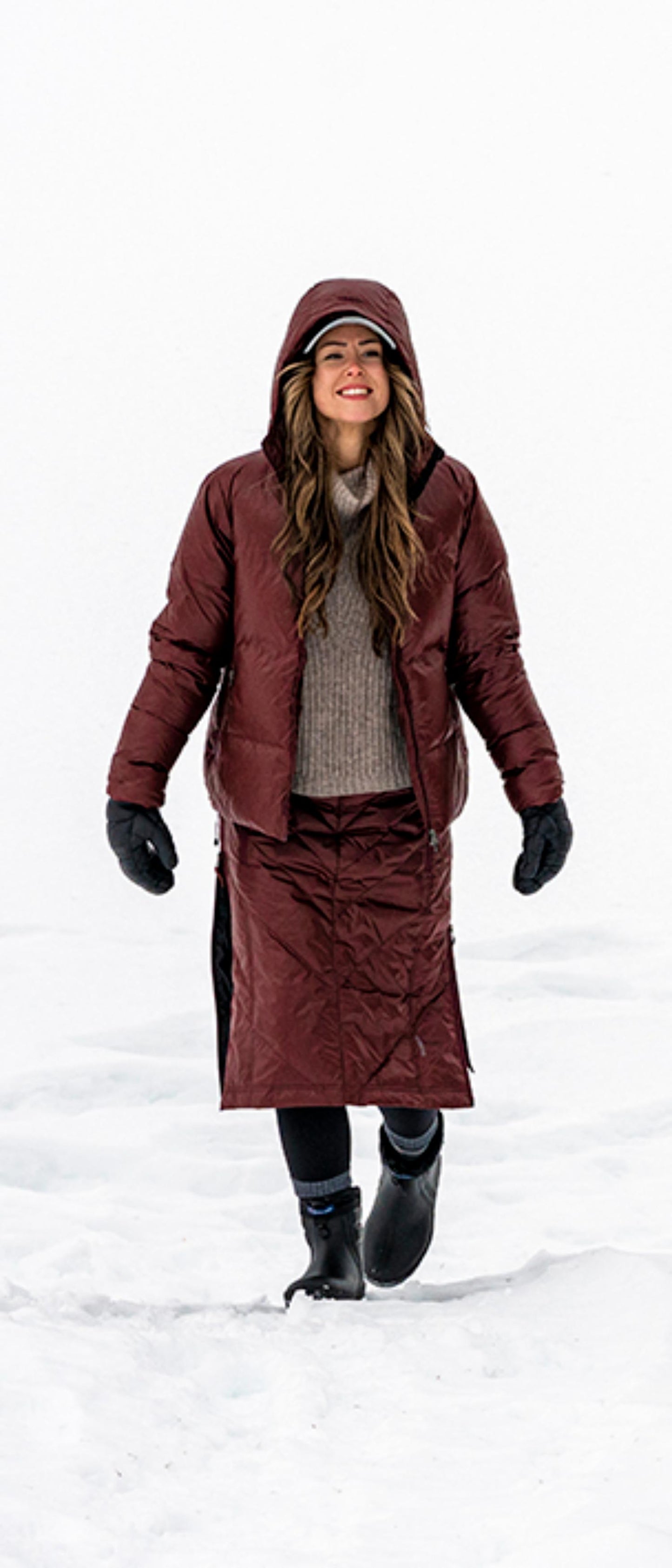 Mary Mid Down Skirt - Dunfodrad kjol