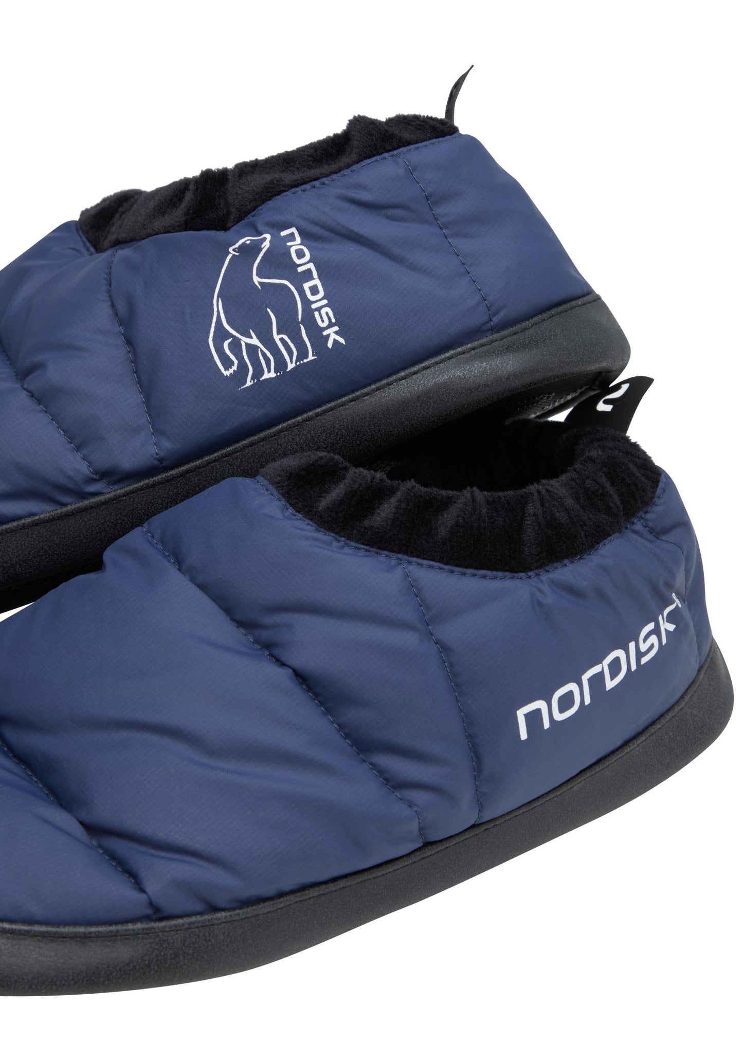 Mos Down Slippers, Dress Blue - dunfyllda tofflor