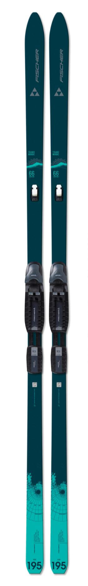 Fischer TRANSNORDIC 66 CROWN/SKIN XTRALITE  - lätta, vallningsfria, turskidor