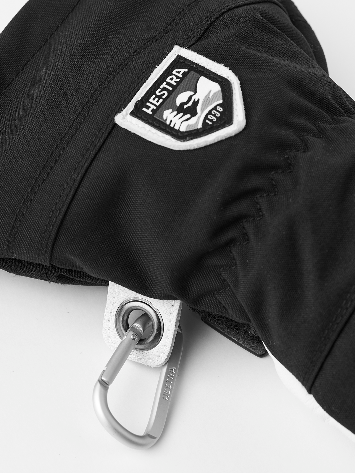 Army leather heli ski  5-finger - varm, slitstark, skidhandske